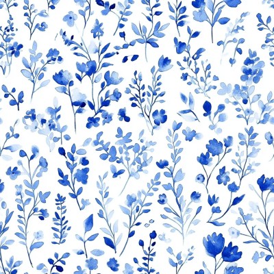 Blue Wildflowers Bed Sheets