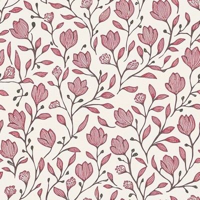Woodblock Tulips Bed Sheets | AI Watercolor Cultural Linens
