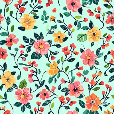 Bold Botanicals Bed Sheets | AI Watercolor Luxury Linens