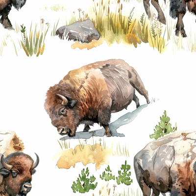 Tailored Prairie Bed Sheets | AI Watercolor Art + Free Edits