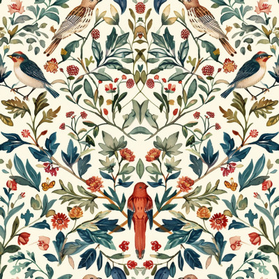 Tailored Morris Bed Sheets | AI Watercolor Art + Free Edits