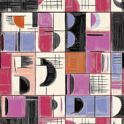 Bespoke Geometric Bed Sheets | AI Watercolor Minimalism + Free Edits