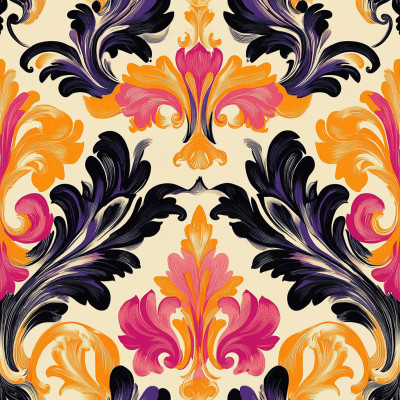 Bespoke Baroque Bed Sheets | AI Watercolor Grandeur + Free Edits