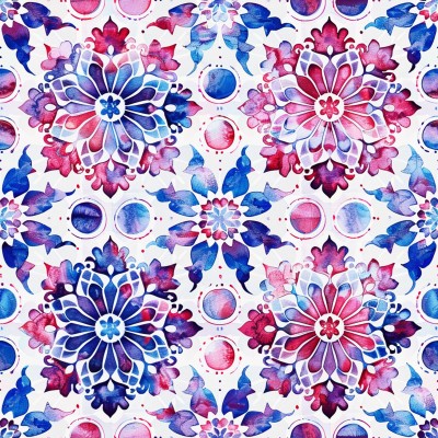 Bespoke Mandala Bed Sheets | AI Watercolor Art + Free Edits