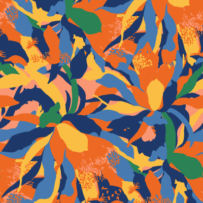 Abstract Flower Bed Sheets