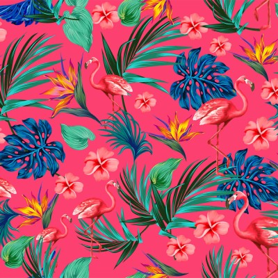 Pink Flamingo Duvet Cover