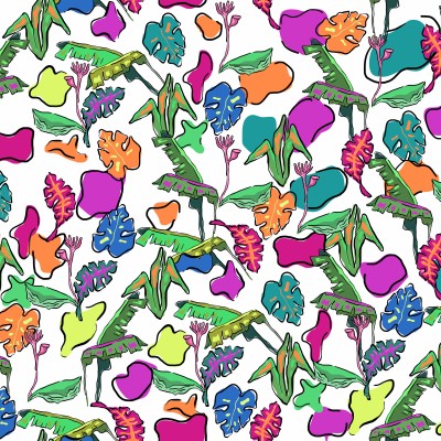 Tropical Plants Bed Sheets