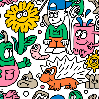 Doodle Madness Duvet Cover