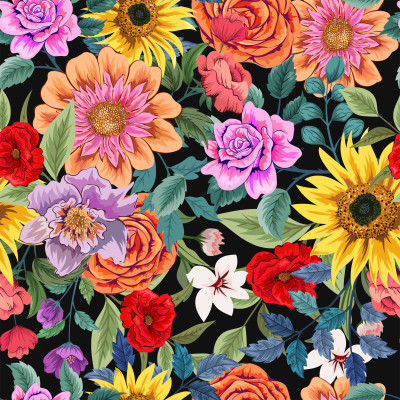 Floral Tapestry Duvet Cover