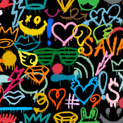 Graffiti Antics Bed Sheets