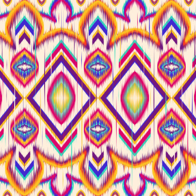 Ikat Spectrum Duvet Cover