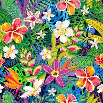Island Garden Duvet Cover
