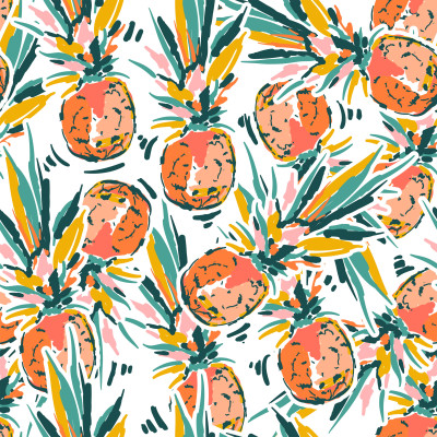 Pineapple Burst Bed Sheets