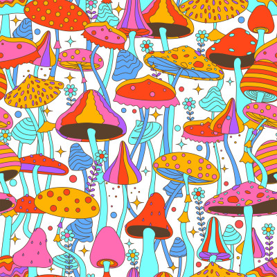 Trippy Toadstools Bed Sheets