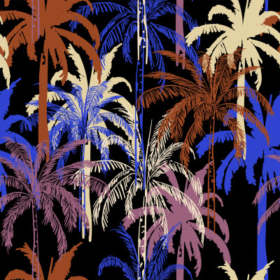 Vibrant Palms Duvet Cover